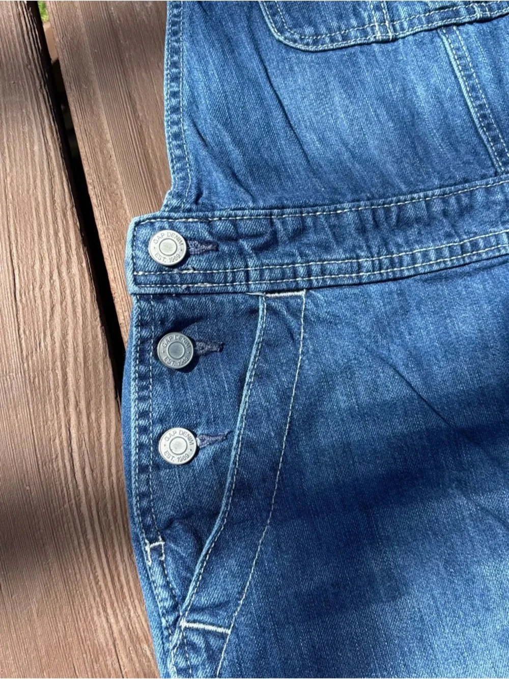 GAP Relaxed Denim Overalls | Size XS - Picture 8 of 11
